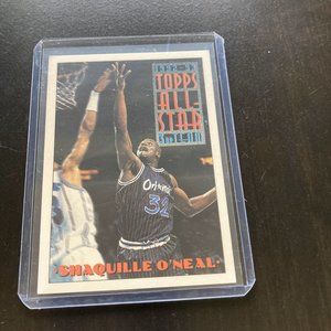 1992-93 Topps All Star Shaquille O'Neal Basketball Card
